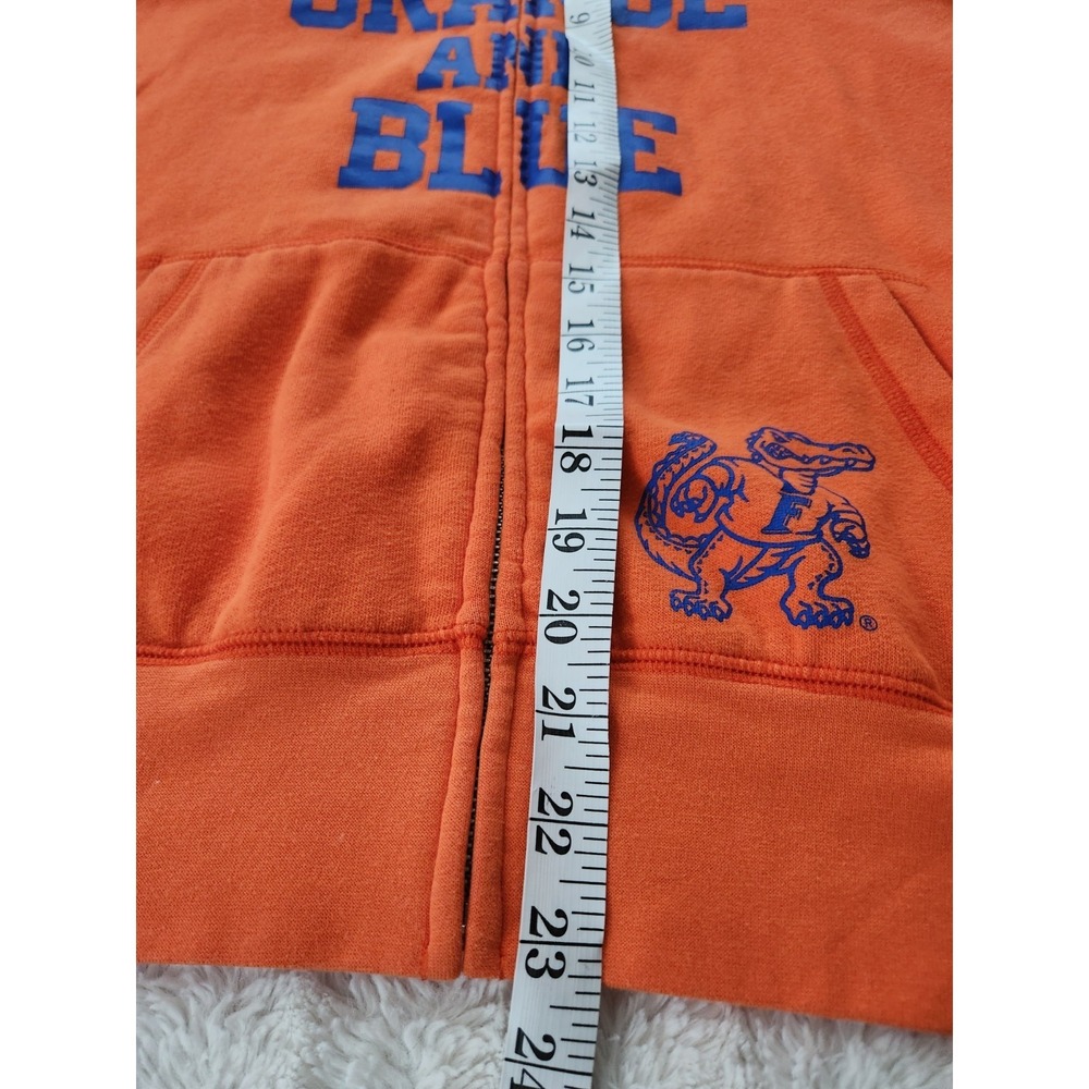 PINK Victoria's Secret Florida Gators Full Zip Hoodie Orange Blue Womens Medium - Picture 7 of 10